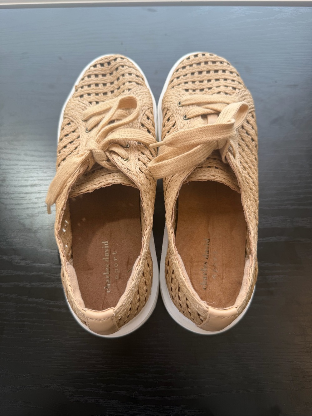 Charles David Women’s Size 8.5M Reason Raffia Platform Sneakers - Picture 4 of 7